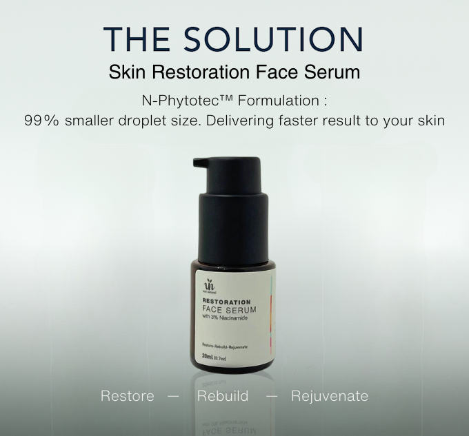 Skin restoration face serum